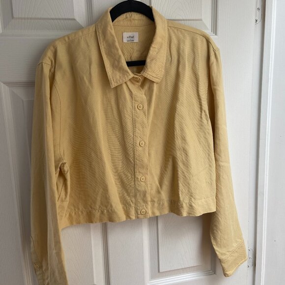 Aritzia Wilfred proposal linen shirt (L, Wheat) - Picture 2 of 4